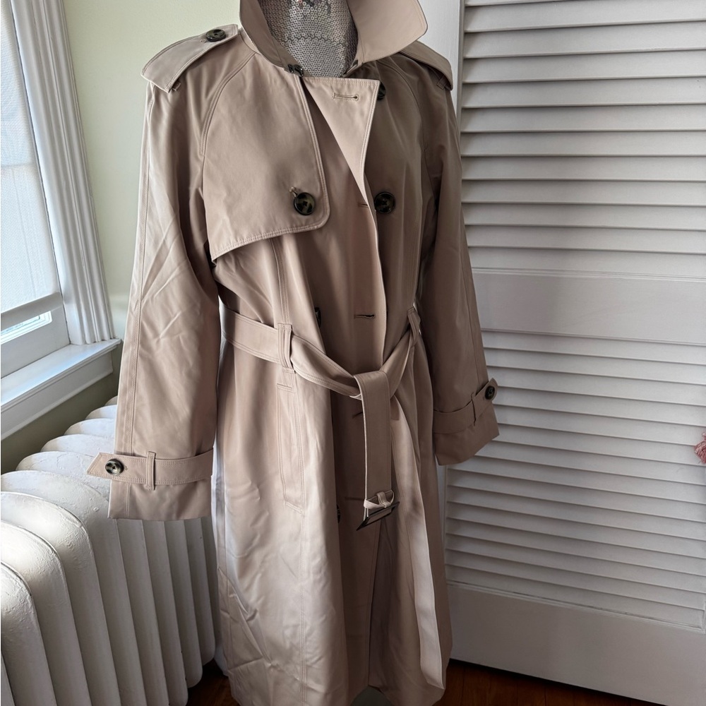 London Fog Tan Trench Coat British Khaki